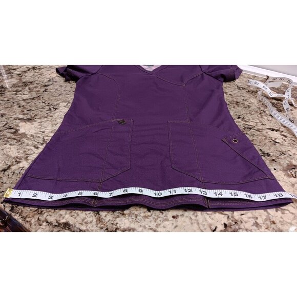 XXS Dickies Womens Scrub T-shirt Purple Scrubs V-Neck. See Photos - Picture 12 of 13